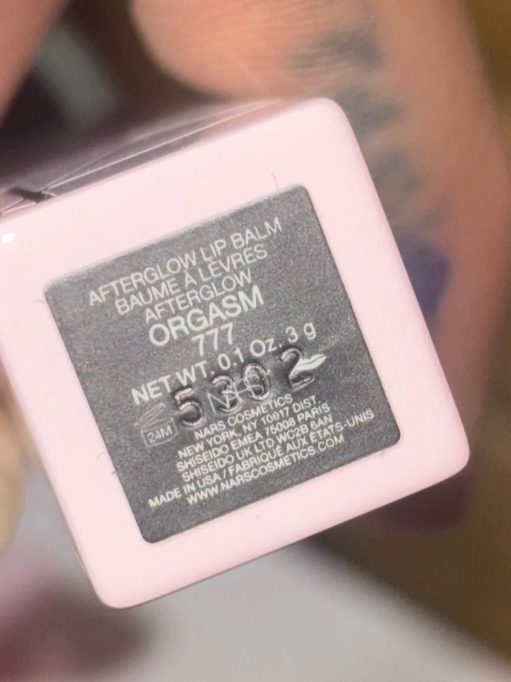 Nars Afterglow Lip Balm
